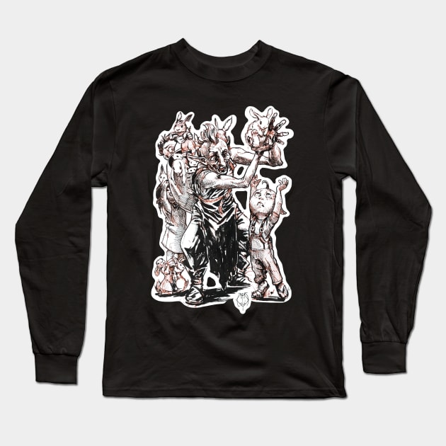 The Cruel Cuteness Hoarder Long Sleeve T-Shirt by Razwit